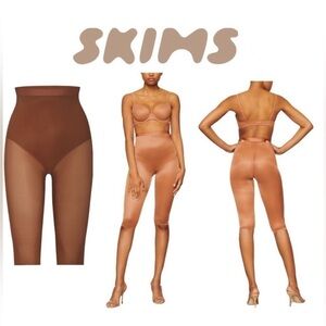 NWT SKIMS Seamless Sculpting Shapewear Cropped Legging Bronze XS